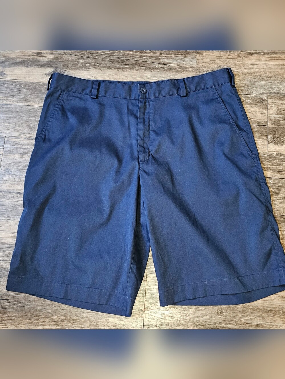 Nike Golf Mens Dri-FIT Standard Fit Flat Front Shorts Navy Size 36